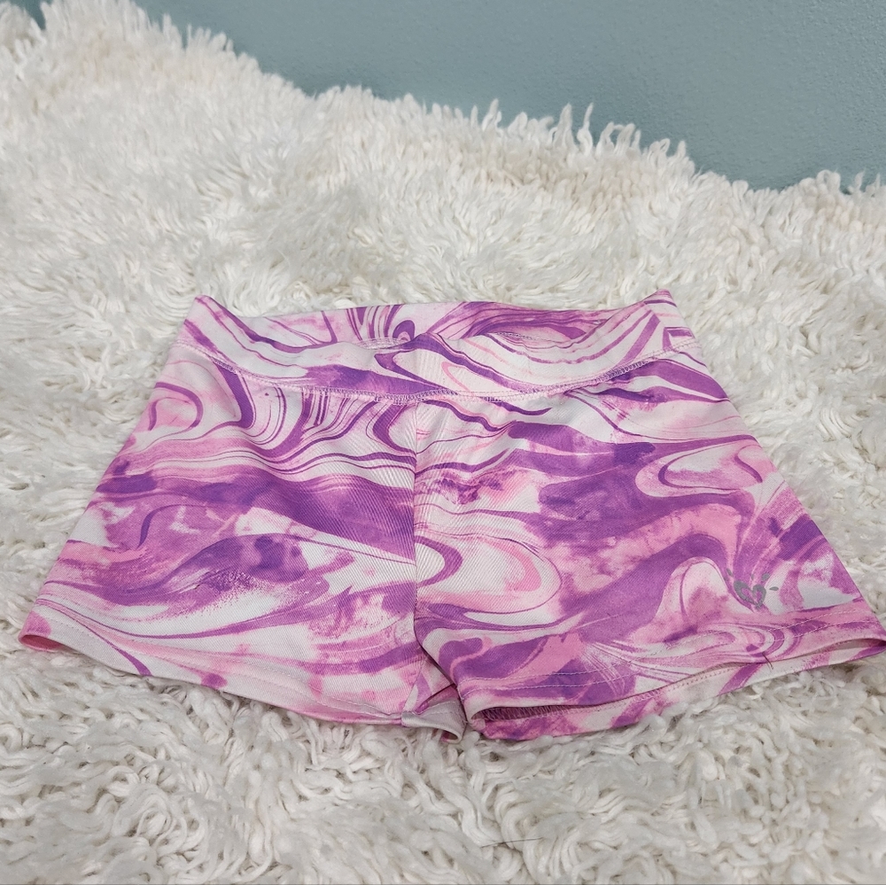 Girls Exercise Booty Shorts, Size 10